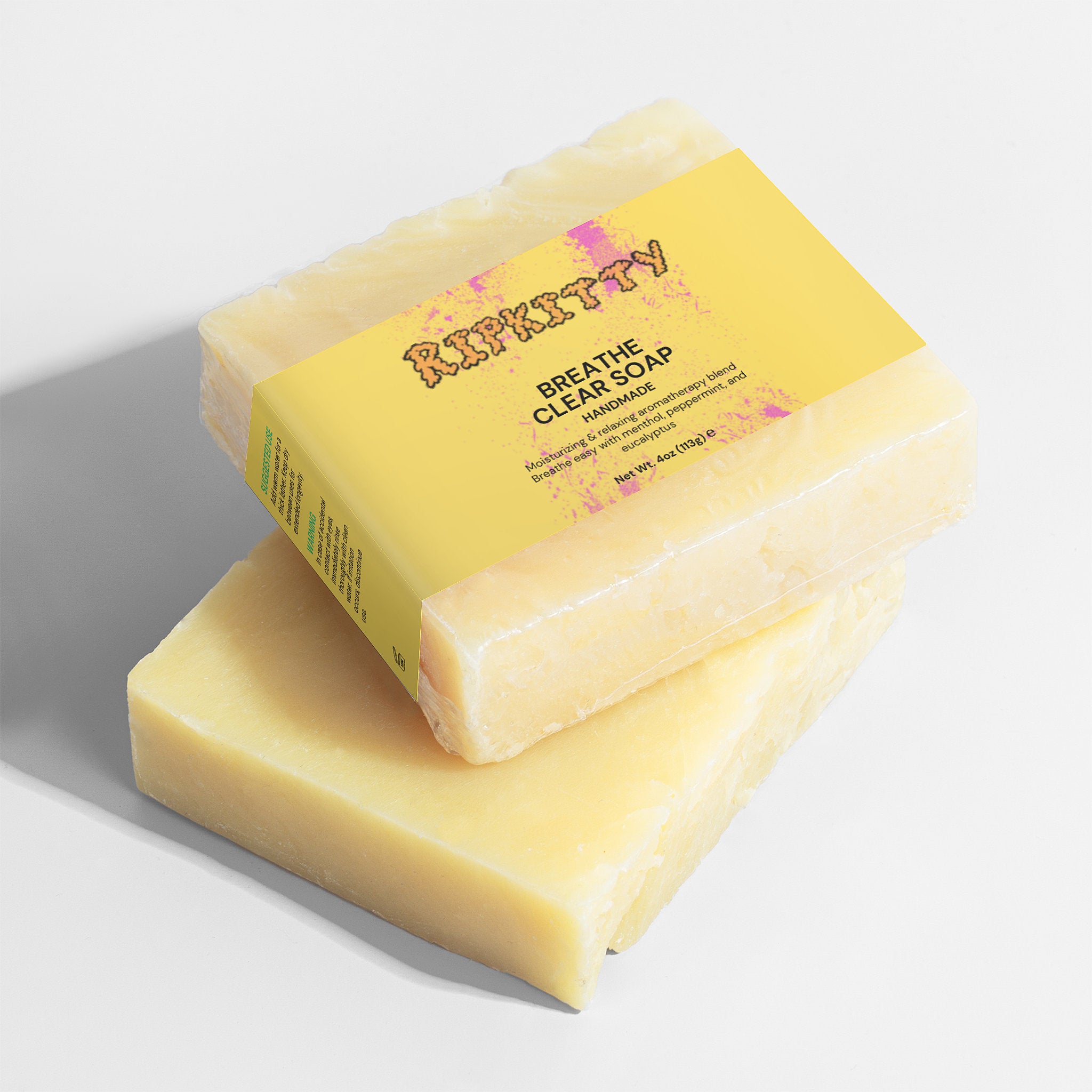 Ripkitty Premium Breathe Clear Soap - Eucalyptus & Peppermint Cleanse (4 oz)