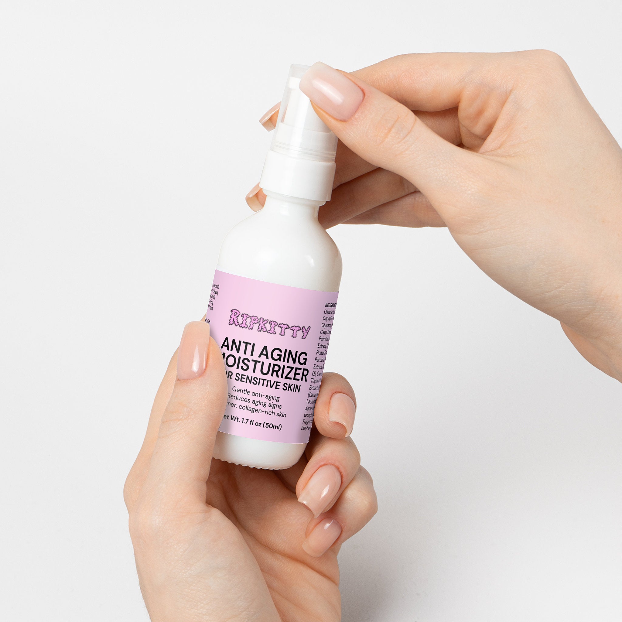 Ripkitty Velvet Aura: Bakuchiol Sensitive Skin Moisturizer (1.7 oz)