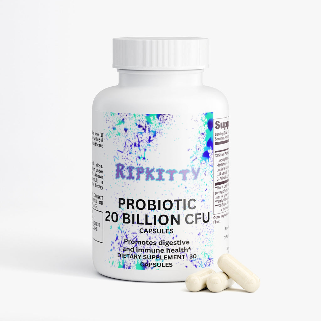 Ripkitty Probiotic 20 Billion CFUs 30 Capsules