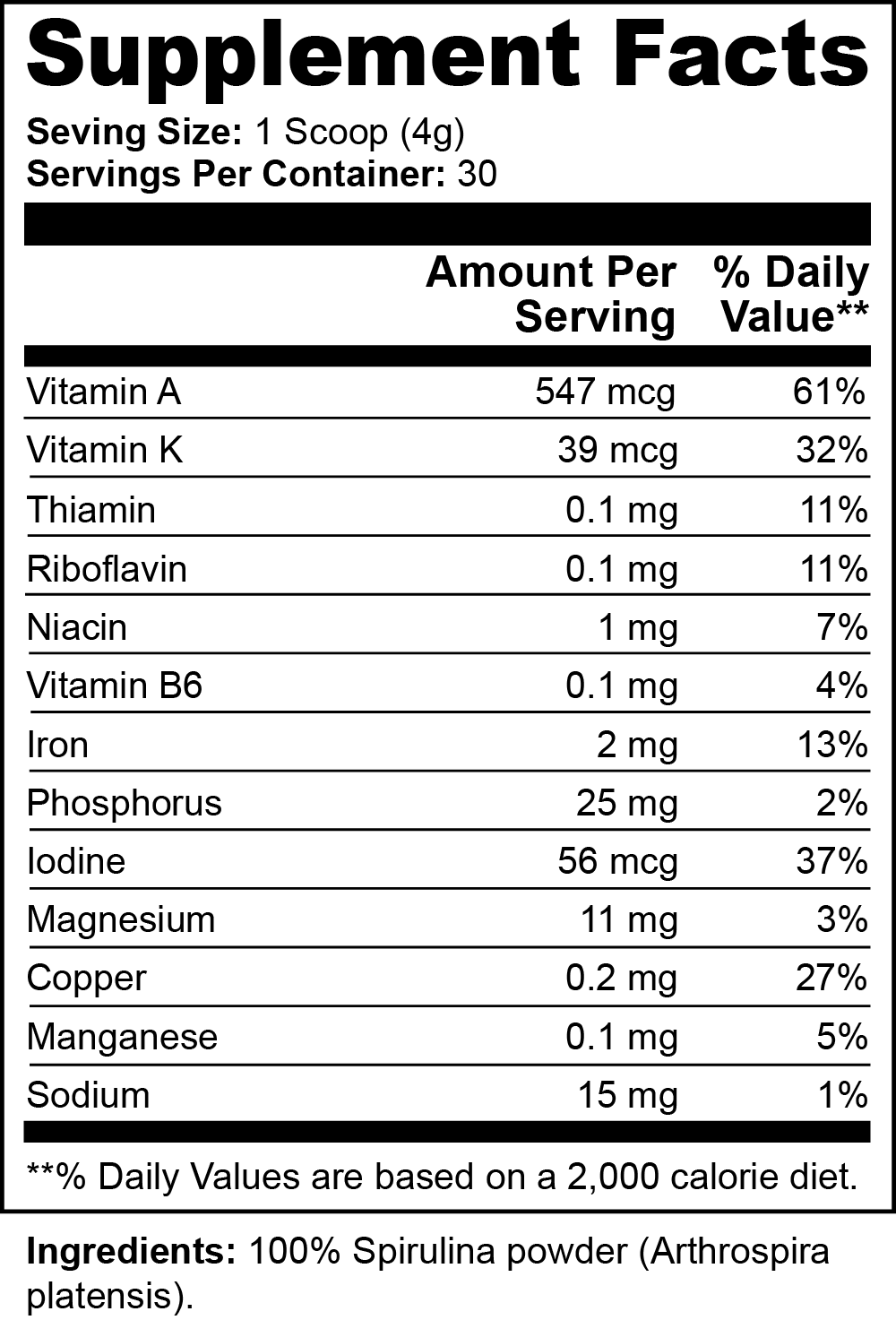 Ripkitty Spirulina Powder 120G