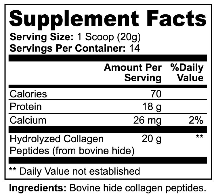 Ripkitty Structural Core: Grass-Fed Hydrolyzed Collagen Peptides (280g)