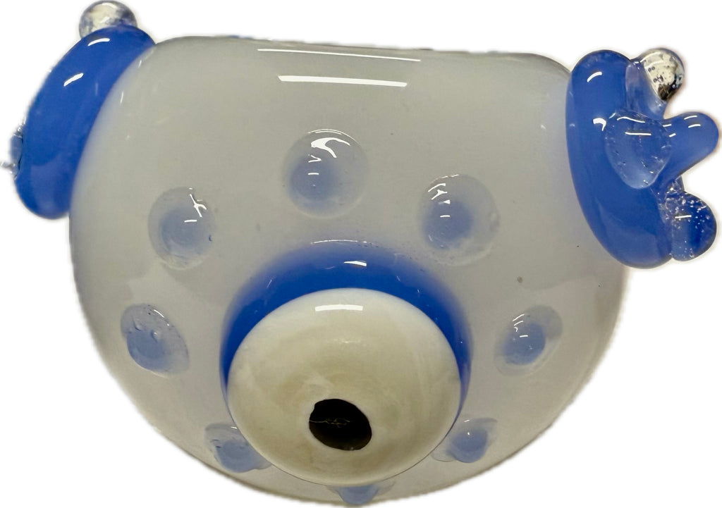 Ripkitty 4.5" Borosilicate Glass Spoon Pipe | Penguin Art Series (Dry Herb/Tobacco)