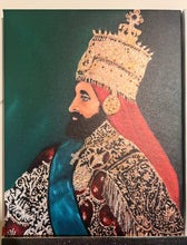 Load image into Gallery viewer, 14x11 Ripkitty x Fawaz “Coronation Crown of Emperor Haile Selassie” Canvas Art Print
