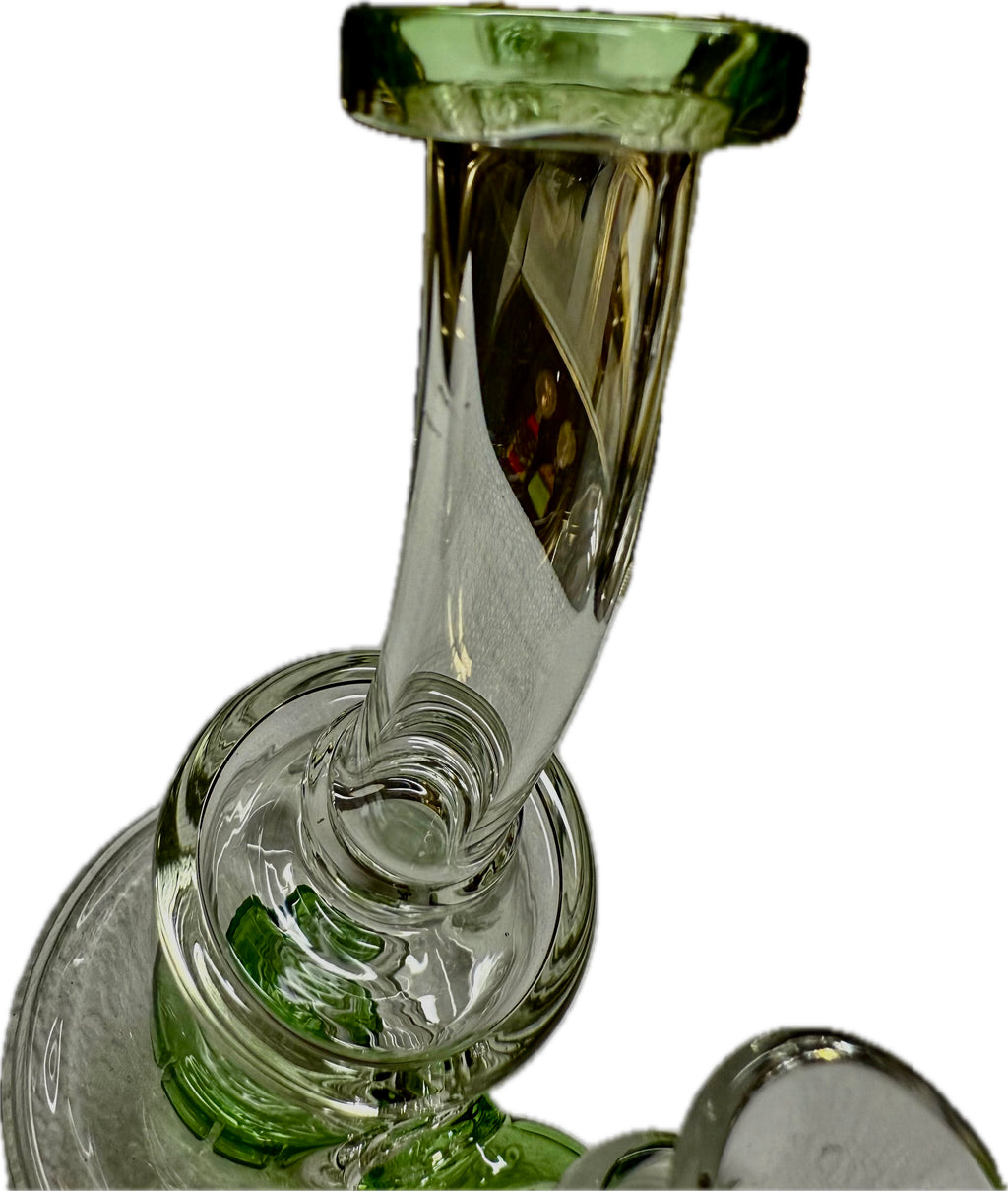 Ripkitty 7” Conical Bong Percolator Color Shower with 14mm Male Bowl
