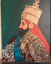 Load image into Gallery viewer, 14x11 Ripkitty x Fawaz “Coronation Crown of Emperor Haile Selassie” Canvas Art Print
