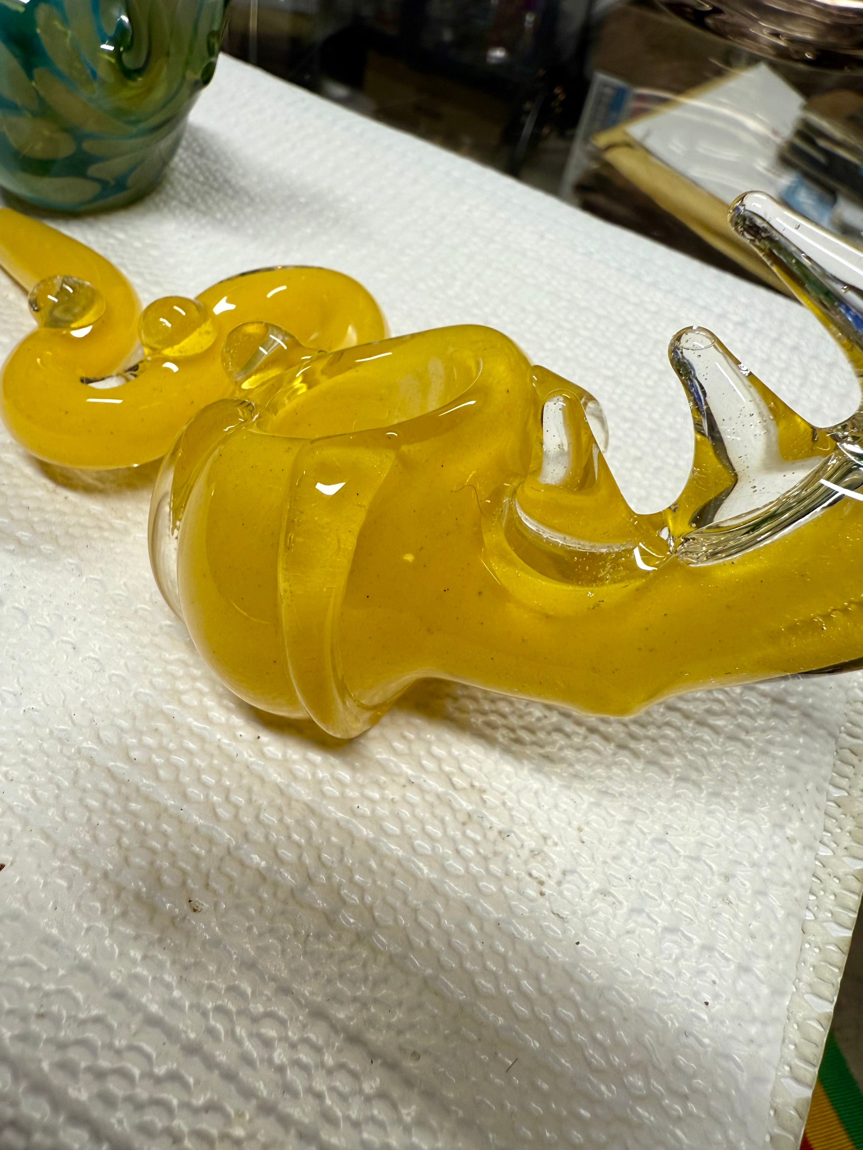 5” COBRA Tobacco Dry Herb Hand Pipe Borosilicate Glass - Colors May Vary