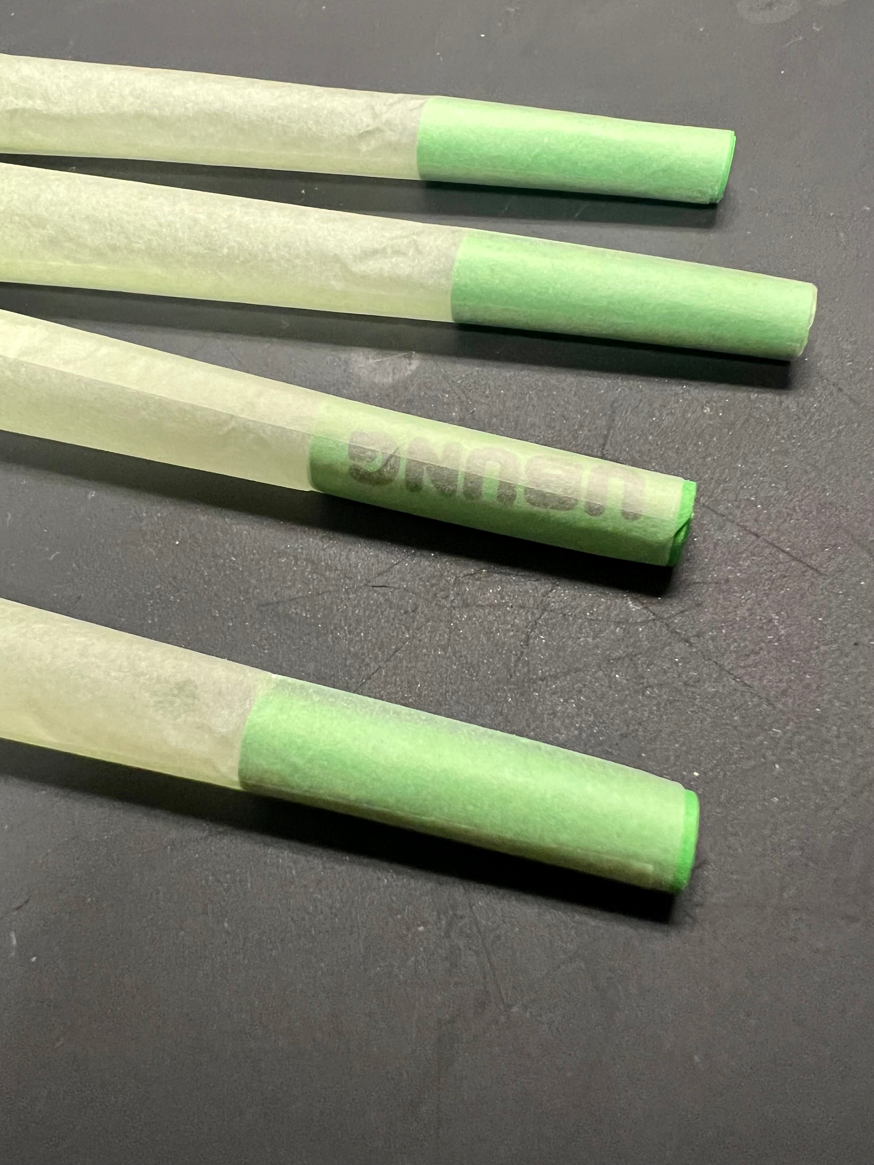 Ubung Green 110mm King Size Unrefined Natural Papers Rolling 4 Cones
