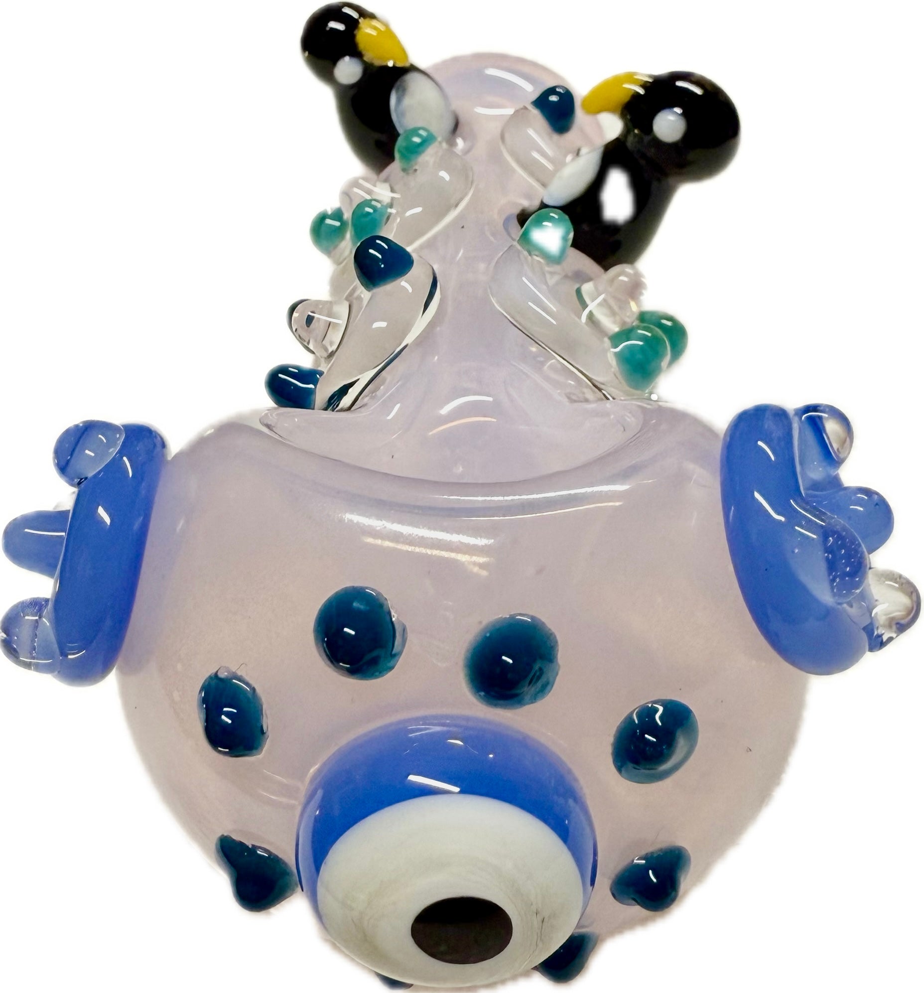 Ripkitty 4.5" Borosilicate Glass Spoon Pipe | Penguin Art Series (Dry Herb/Tobacco)