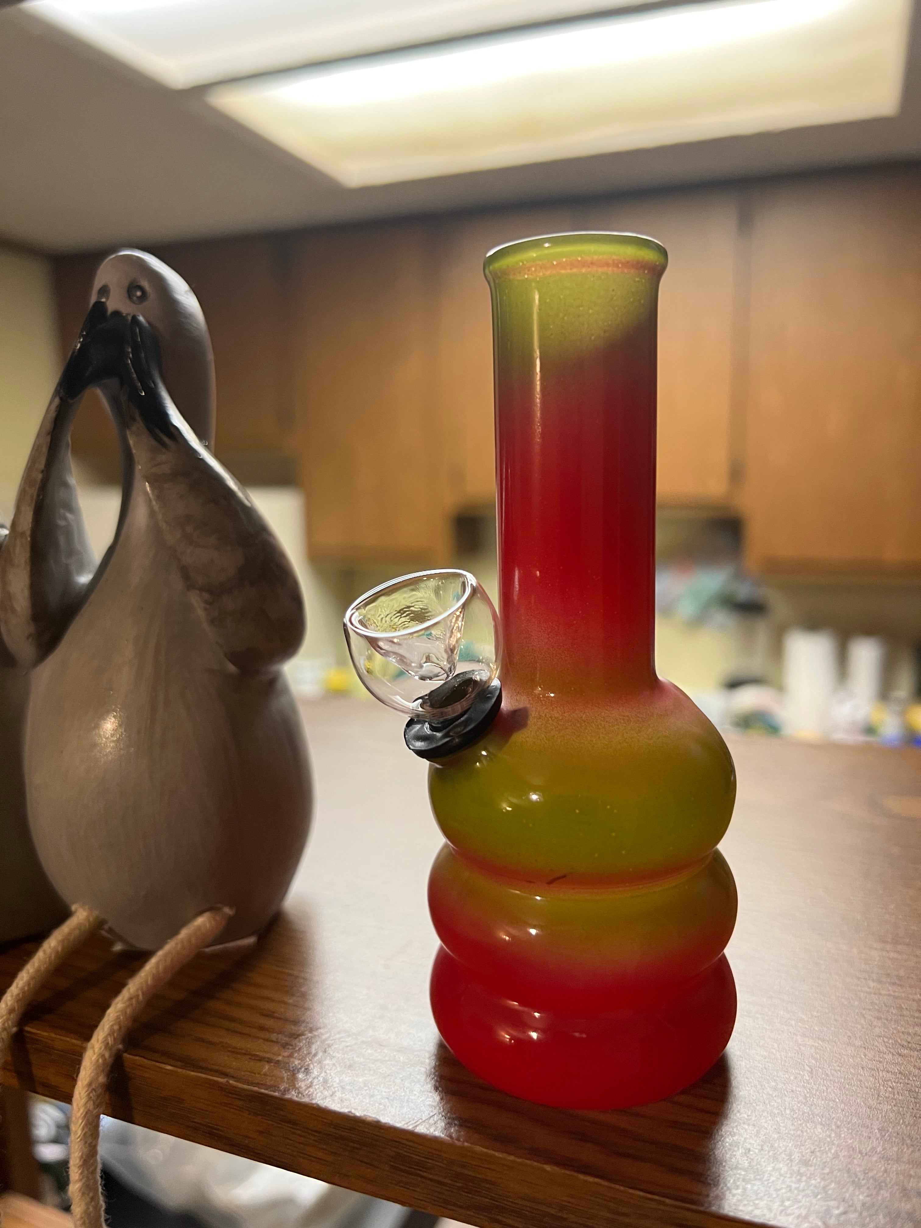Ripkitty 5” Soft Glass Net Multi-Color Water Pipe Bong - Colors May Vary
