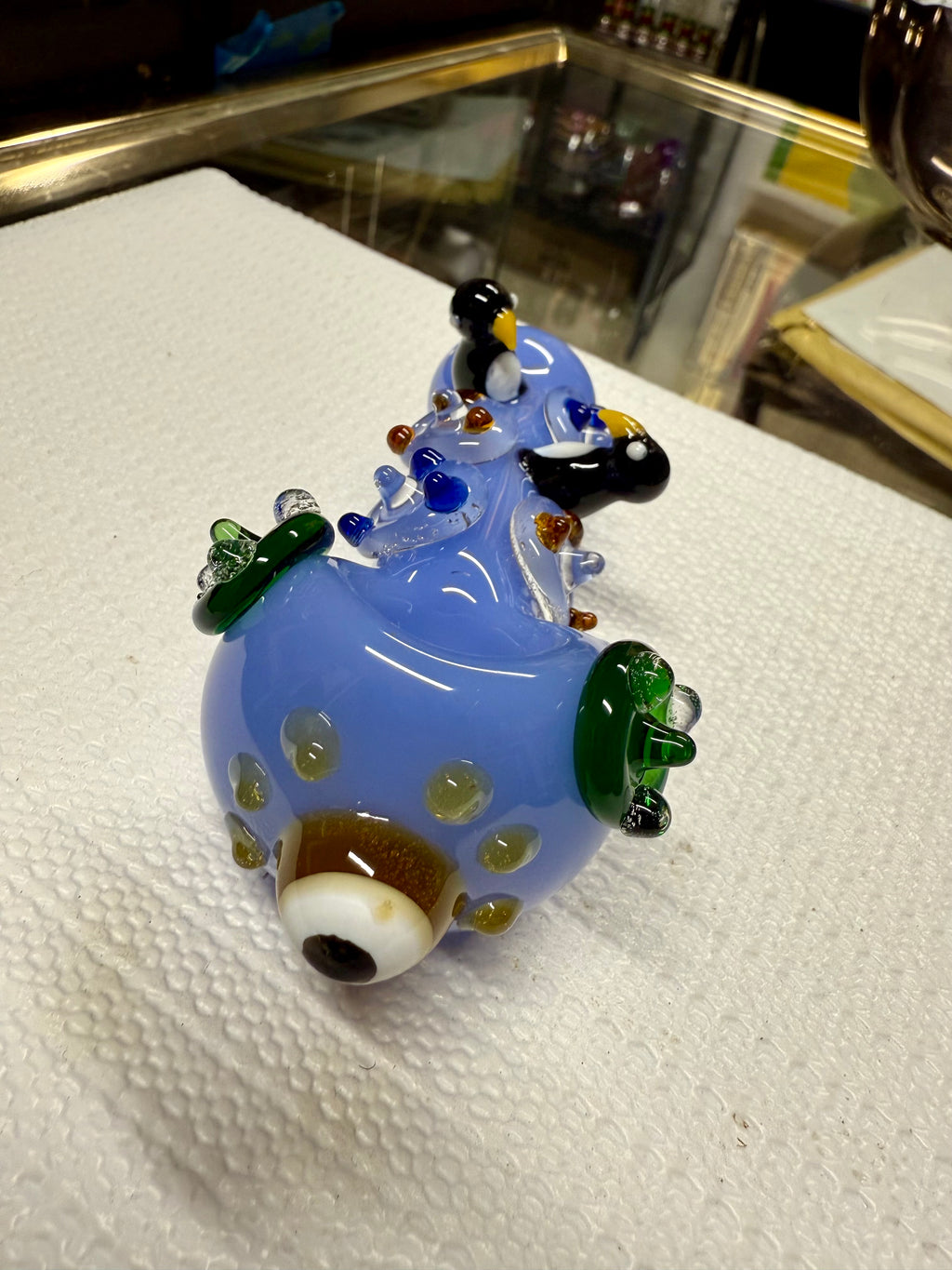 Ripkitty 4.5" Borosilicate Glass Spoon Pipe | Penguin Art Series (Dry Herb/Tobacco)