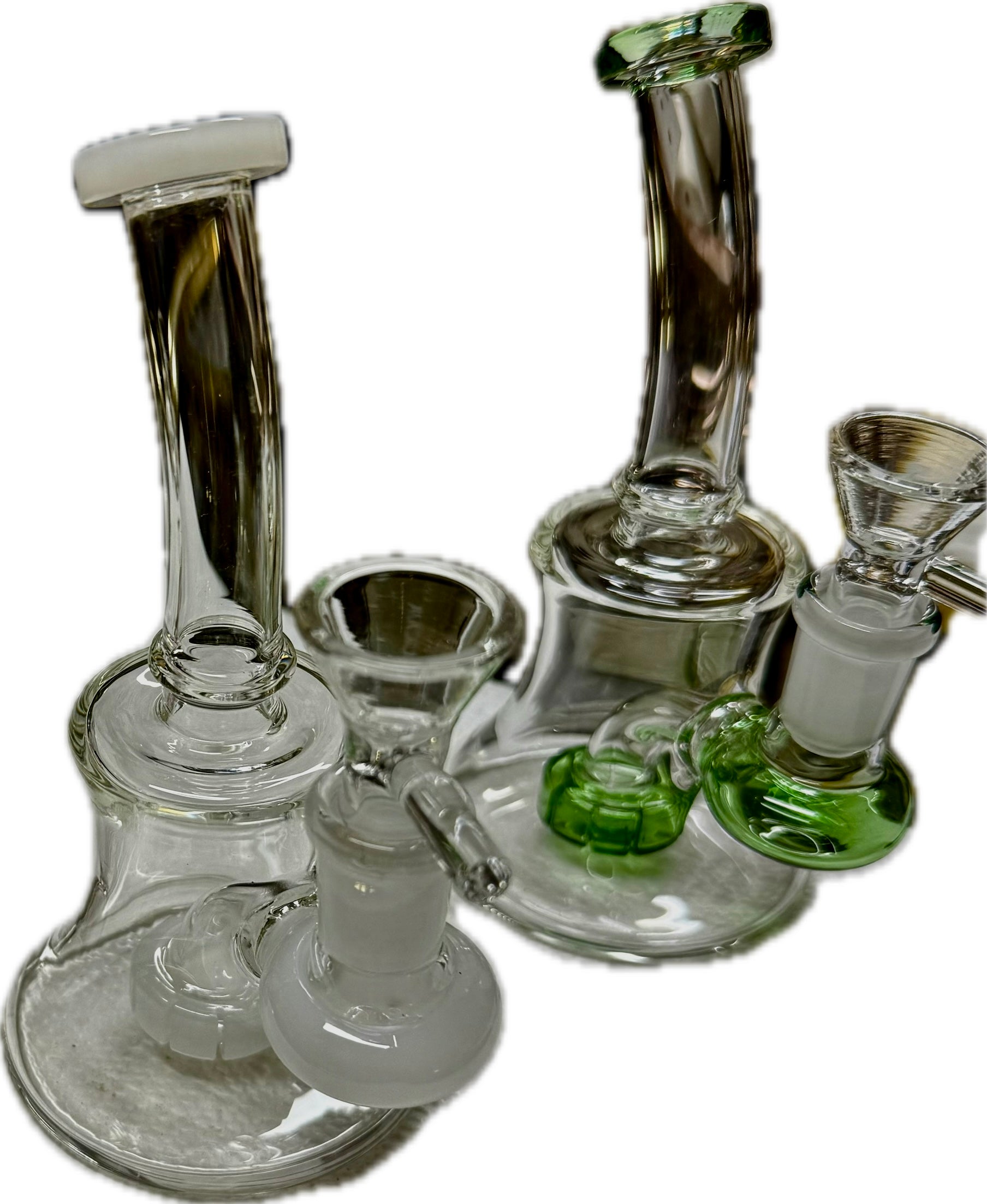 Ripkitty 7” Conical Bong Percolator Color Shower with 14mm Male Bowl