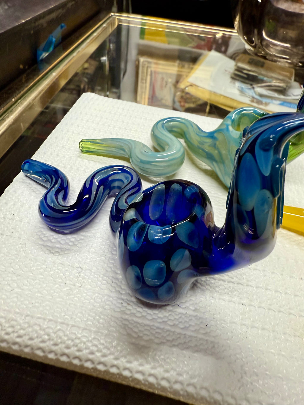 5” COBRA Tobacco Dry Herb Hand Pipe Borosilicate Glass - Colors May Vary