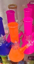 Ripkitty 8" Dome Glass Water Pipe Bong - Heavy-Duty Assorted Colors