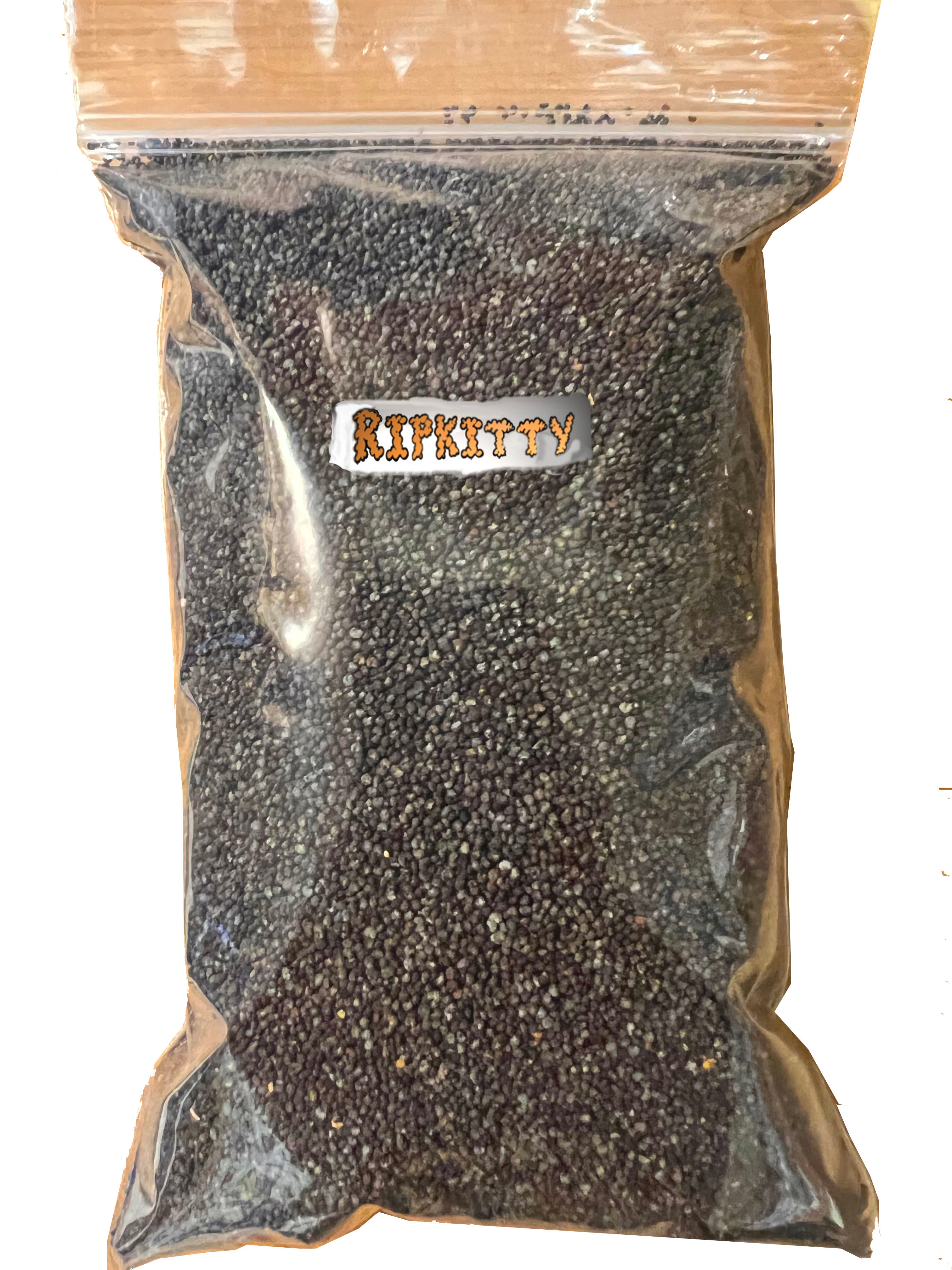 Ripkitty Premium Unwashed Untreated Unprocessed Organic Natural Whole Raw Papaver Somniferum Culinary Poppy Seeds