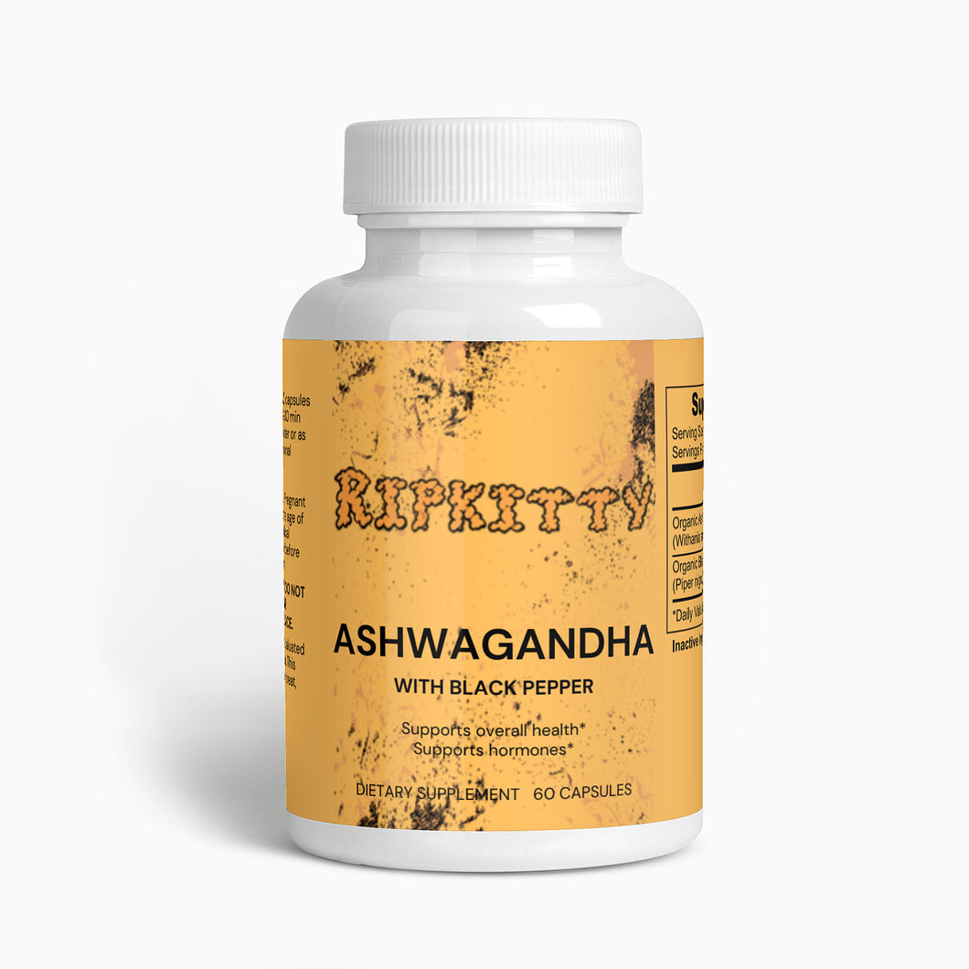 Ripkitty Ashwagandha with Black Pepper 60 Capsules