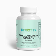 Load image into Gallery viewer, Ripkitty Ginkgo Biloba + Ginseng 60 Capsules
