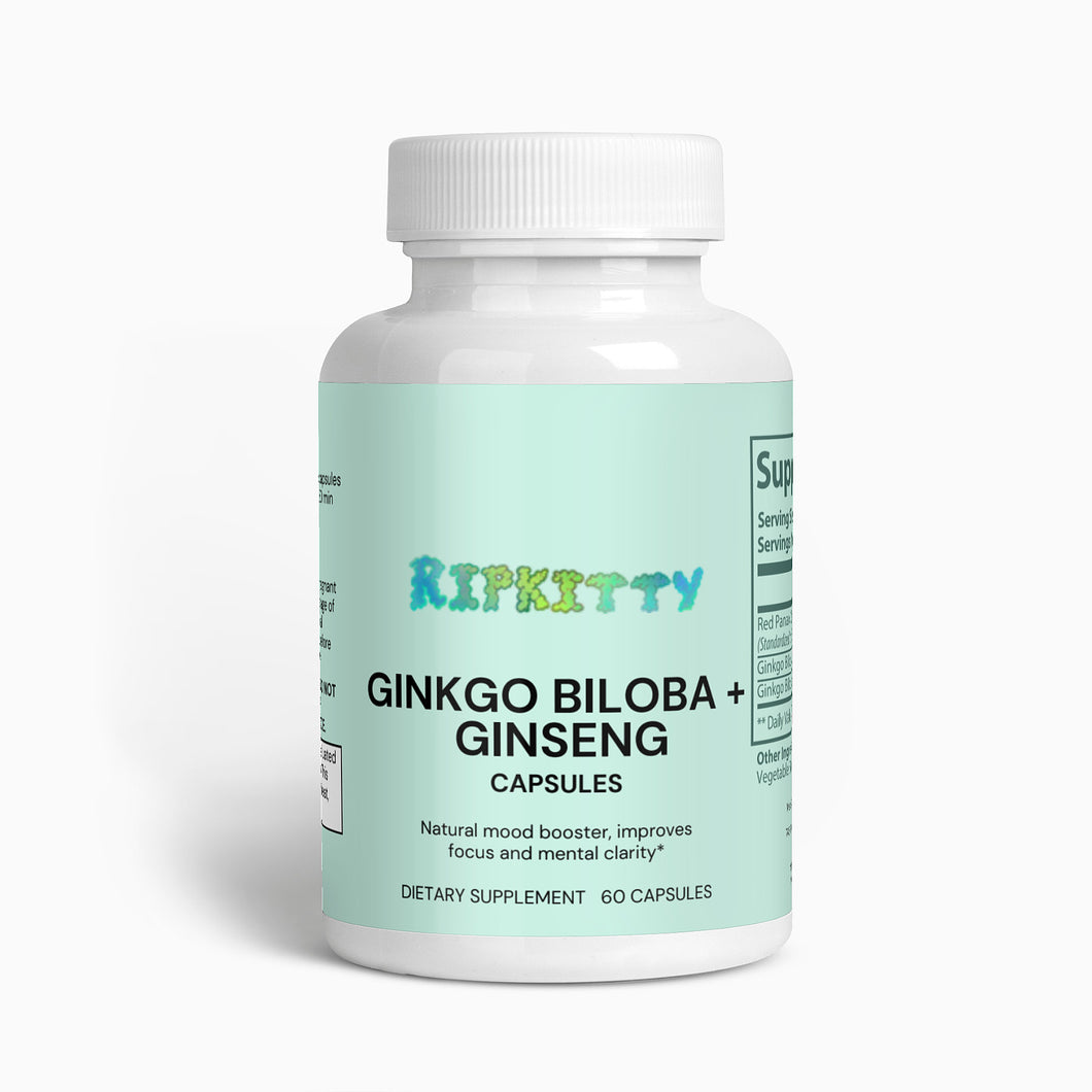 Ripkitty Ginkgo Biloba + Ginseng 60 Capsules